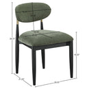  Color_Olive -- Riccio Olive Performance Fabric Upholstered Dining Side Chair IMAGE 8