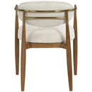  Meridian Riccio Beige Performance Fabric Upholstered Dining Arm Chair IMAGE 5