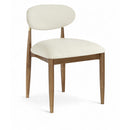 Meridian Riccio Cream Performance Fabric Upholstered Dining Side Chair IMAGE 1