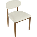  Meridian Riccio Cream Performance Fabric Upholstered Dining Side Chair IMAGE 5