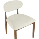  Meridian Riccio Cream Performance Fabric Upholstered Dining Side Chair IMAGE 6