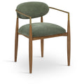  Color_Olive -- Riccio Olive Performance Fabric Upholstered Dining Arm Chair IMAGE 1