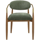  Meridian Riccio Olive Performance Fabric Upholstered Dining Arm Chair IMAGE 3