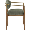  Meridian Riccio Olive Performance Fabric Upholstered Dining Arm Chair IMAGE 4