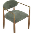  Meridian Riccio Olive Performance Fabric Upholstered Dining Arm Chair IMAGE 7