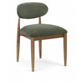  Color_Olive -- Riccio Olive Performance Fabric Upholstered Dining Side Chair IMAGE 1