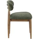  Color_Olive -- Riccio Olive Performance Fabric Upholstered Dining Side Chair IMAGE 3