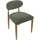  Color_Olive -- Riccio Olive Performance Fabric Upholstered Dining Side Chair IMAGE 5