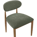  Color_Olive -- Riccio Olive Performance Fabric Upholstered Dining Side Chair IMAGE 6