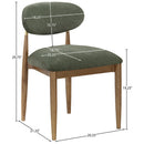  Meridian Riccio Olive Performance Fabric Upholstered Dining Side Chair IMAGE 8
