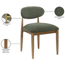  Meridian Riccio Olive Performance Fabric Upholstered Dining Side Chair IMAGE 9