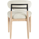  Meridian Riccio Cream Performance Fabric Upholstered Dining Side Chair IMAGE 4