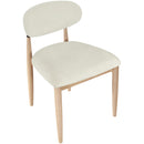  Meridian Riccio Cream Performance Fabric Upholstered Dining Side Chair IMAGE 5