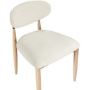  Meridian Riccio Cream Performance Fabric Upholstered Dining Side Chair IMAGE 6