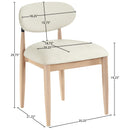  Meridian Riccio Cream Performance Fabric Upholstered Dining Side Chair IMAGE 8