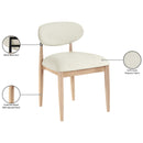  Meridian Riccio Cream Performance Fabric Upholstered Dining Side Chair IMAGE 9