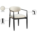  Meridian Riccio Beige Performance Fabric Upholstered Dining Arm Chair IMAGE 10