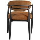  Meridian Riccio Cognac Performance Fabric Upholstered Dining Arm Chair IMAGE 5