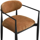  Meridian Riccio Cognac Performance Fabric Upholstered Dining Arm Chair IMAGE 7