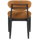  Meridian Riccio Cognac Performance Fabric Upholstered Dining Side Chair IMAGE 4