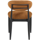  Color_Cognac -- Riccio Cognac Performance Fabric Upholstered Dining Side Chair IMAGE 4
