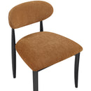  Color_Cognac -- Riccio Cognac Performance Fabric Upholstered Dining Side Chair IMAGE 6