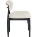  Color_Cream -- Riccio Cream Performance Fabric Upholstered Dining Side Chair IMAGE 3