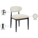  Meridian Riccio Cream Performance Fabric Upholstered Dining Side Chair IMAGE 9