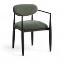  Color_Olive -- Riccio Olive Performance Fabric Upholstered Dining Arm Chair IMAGE 1