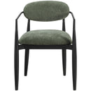  Color_Olive -- Riccio Olive Performance Fabric Upholstered Dining Arm Chair IMAGE 3