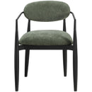  Meridian Riccio Olive Performance Fabric Upholstered Dining Arm Chair IMAGE 3