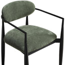  Color_Olive -- Riccio Olive Performance Fabric Upholstered Dining Arm Chair IMAGE 7