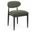  Color_Olive -- Riccio Olive Performance Fabric Upholstered Dining Side Chair IMAGE 1
