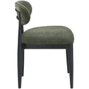  Color_Olive -- Riccio Olive Performance Fabric Upholstered Dining Side Chair IMAGE 3