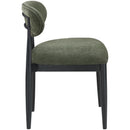  Meridian Riccio Olive Performance Fabric Upholstered Dining Side Chair IMAGE 3