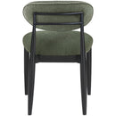  Color_Olive -- Riccio Olive Performance Fabric Upholstered Dining Side Chair IMAGE 4