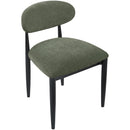  Color_Olive -- Riccio Olive Performance Fabric Upholstered Dining Side Chair IMAGE 5