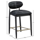  Color_Black -- Meridian Riccio Counter Height Stool IMAGE 8