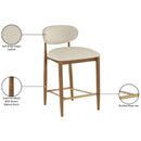  Color_Beige -- Meridian Riccio Counter Height Stool IMAGE 9