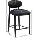 Color_Black -- Meridian Riccio Counter Height Stool IMAGE 9