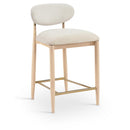  Color_Cream -- Riccio Cream Performance Fabric Upholstered Stool IMAGE 1