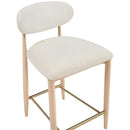  Color_Cream -- Riccio Cream Performance Fabric Upholstered Stool IMAGE 7