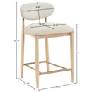  Color_Cream -- Riccio Cream Performance Fabric Upholstered Stool IMAGE 9