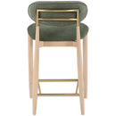  Color_Olive -- Riccio Olive Performance Fabric Upholstered Stool IMAGE 5