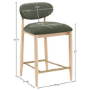  Color_Olive -- Riccio Olive Performance Fabric Upholstered Stool IMAGE 9