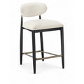  Color_Cream -- Riccio Cream Performance Fabric Upholstered Stool IMAGE 1