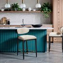  Color_Cream -- Riccio Cream Performance Fabric Upholstered Stool IMAGE 2