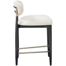  Color_Cream -- Riccio Cream Performance Fabric Upholstered Stool IMAGE 3