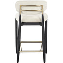  Color_Cream -- Riccio Cream Performance Fabric Upholstered Stool IMAGE 4