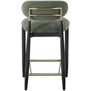  Color_Olive -- Riccio Olive Performance Fabric Upholstered Stool IMAGE 4